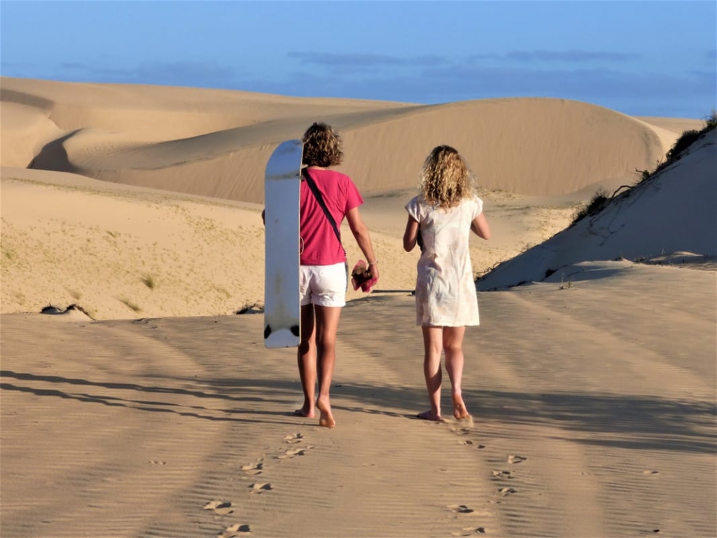 Tess Paterson - Dune boarding Bazaruto