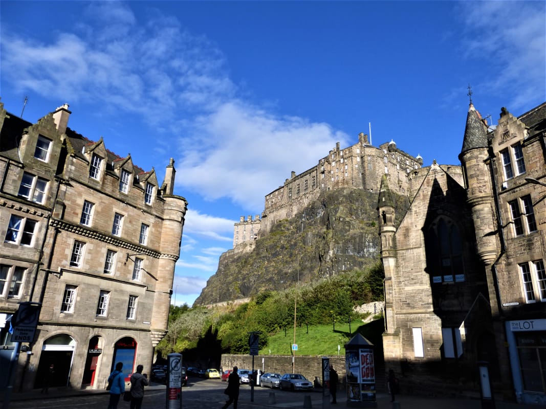 Tess Paterson - Edinburgh Castle seen from Haymarket